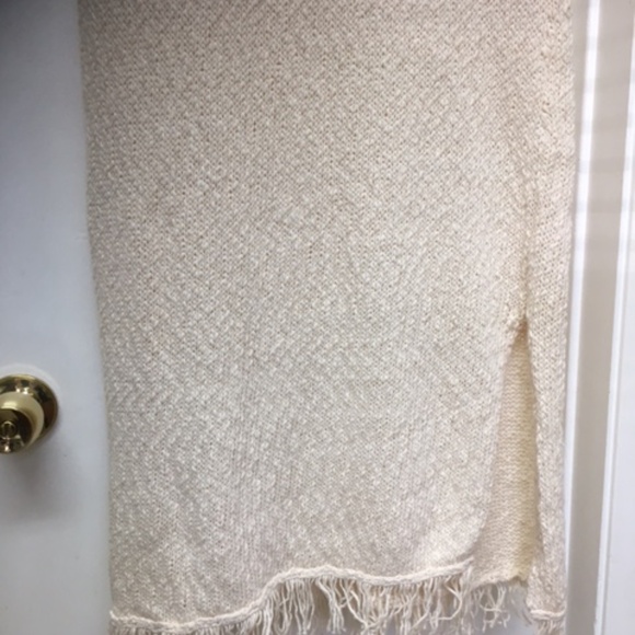 NEW ANTHRO CALLAHAN ISLA IVORY KNIT MIDI DRESS SLITS - Picture 13 of 13